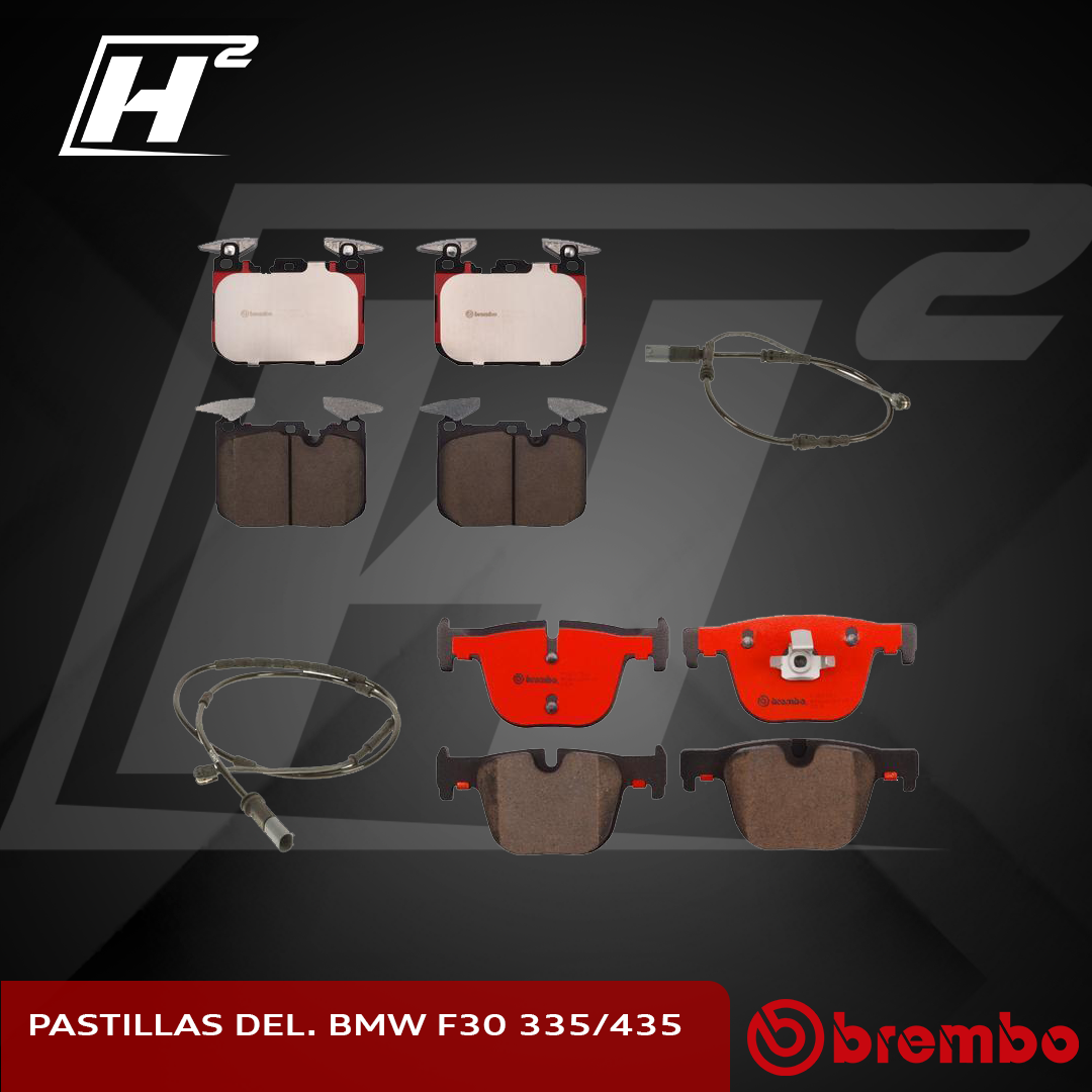 Juego de pastillas delanteras y traseras Brembo con sensor para BMW F30 335i 328i