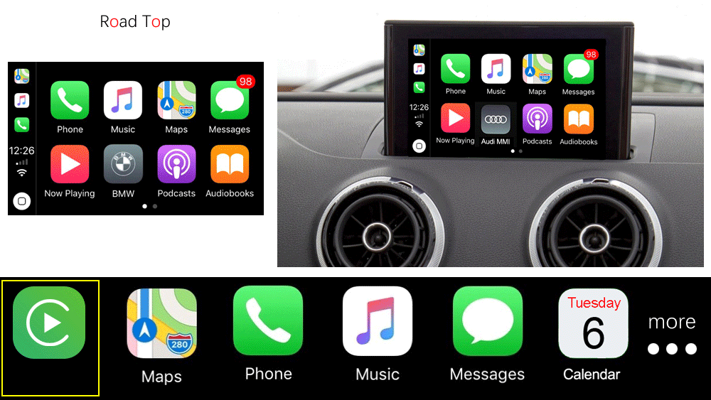 Apple Carplay y Android Auto Wireless Audi A3 / S3 8V 2013-2018